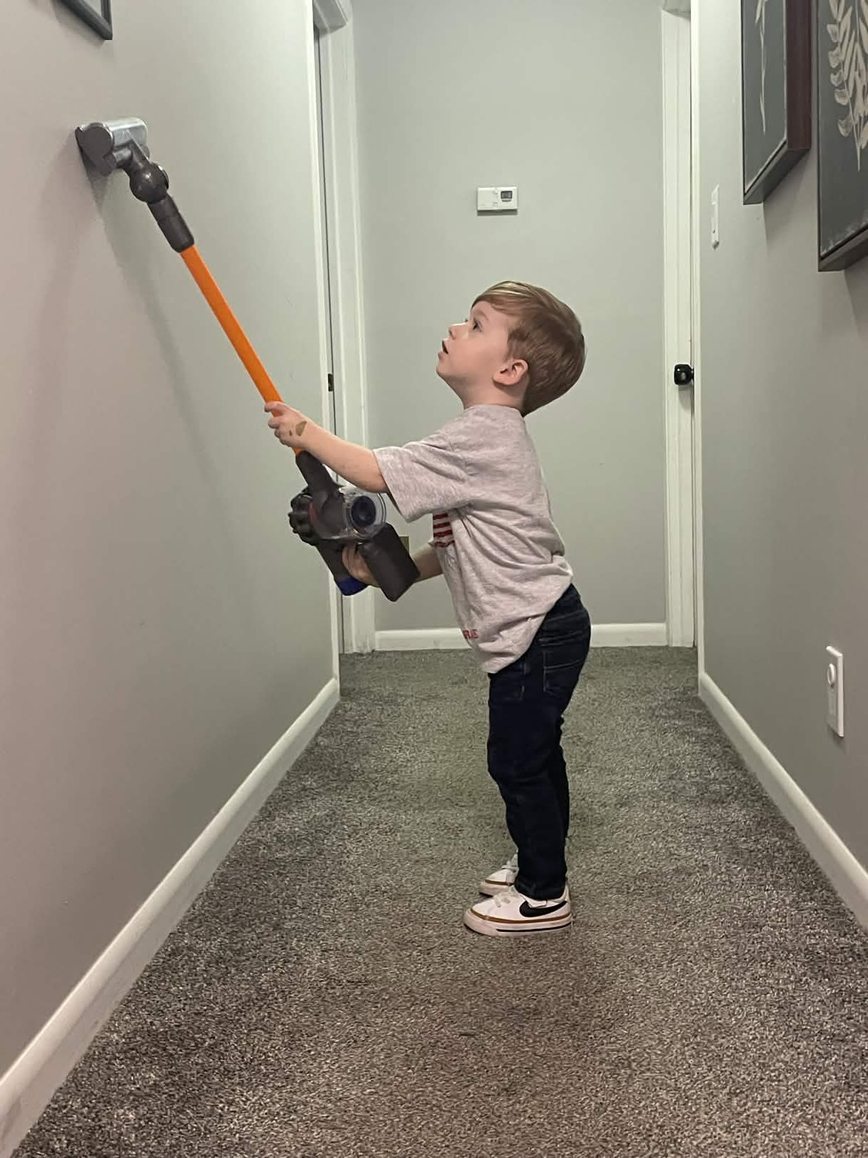 Young family member learning the cleaning business at TLC Carpet Cleaning Danville IL